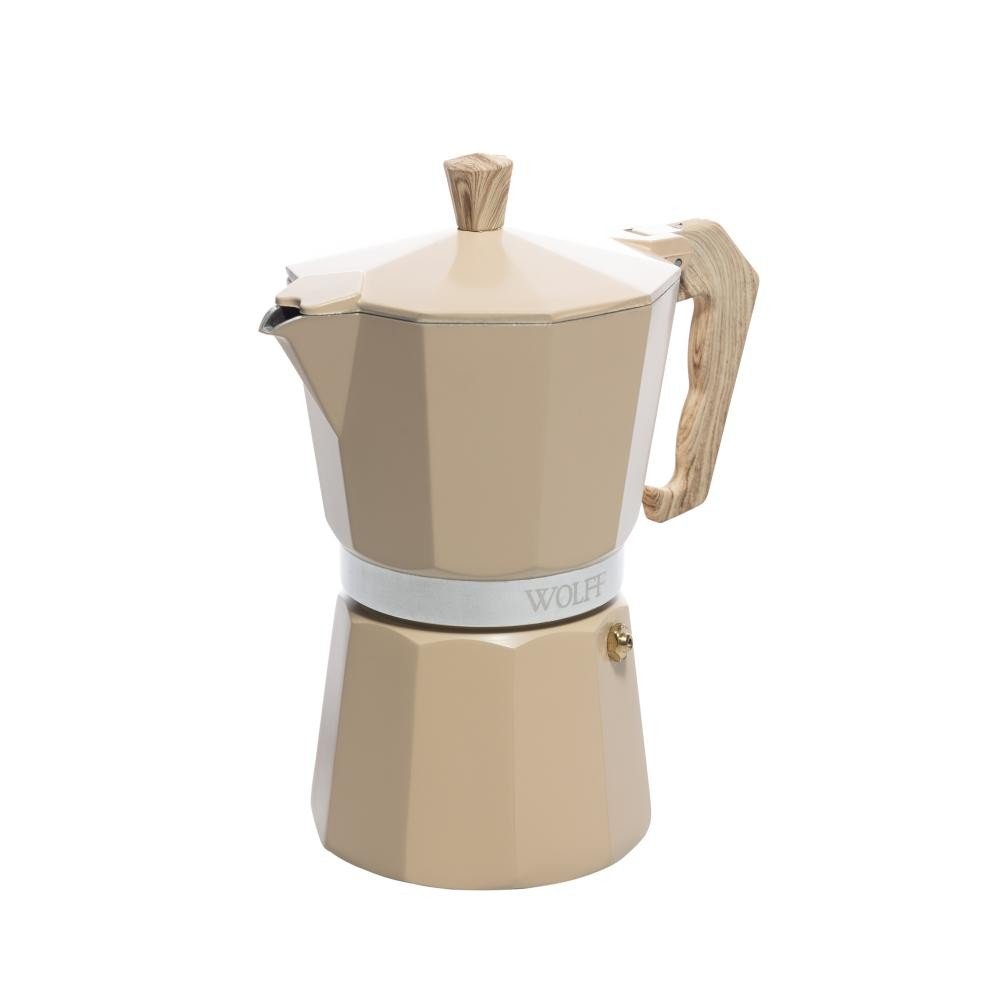 Review Técnico: Cafeteira Italiana Wolff 300ml em Alumínio Bege
