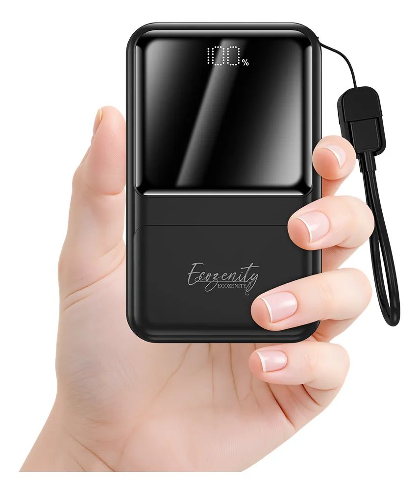 Power Bank 20000mah 22.5w Carregador Portátil Turbo Celular Preto