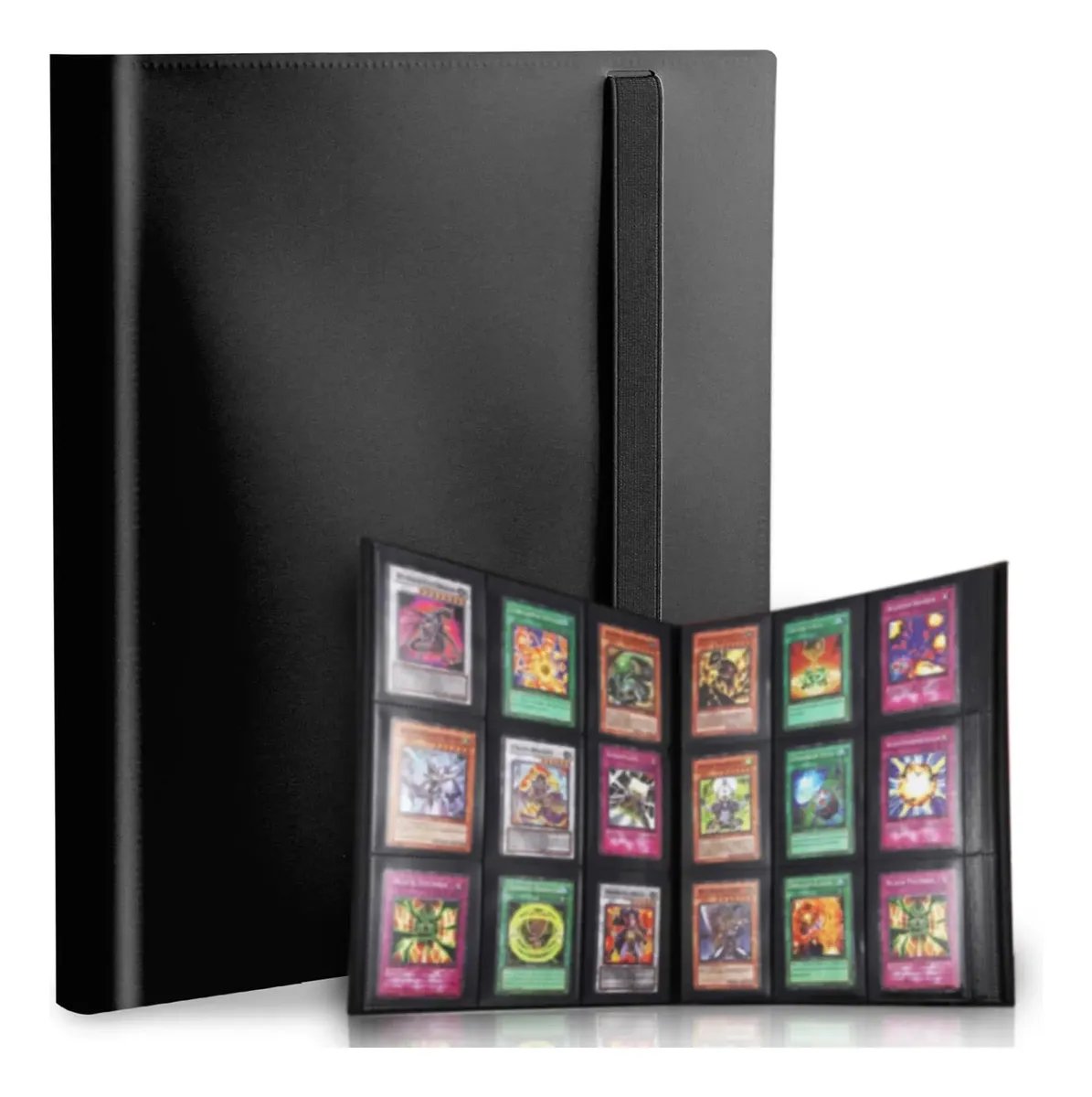 Fichário Álbum Para Cartas Pokémon - 360 Cartas Pasta Otug Preto