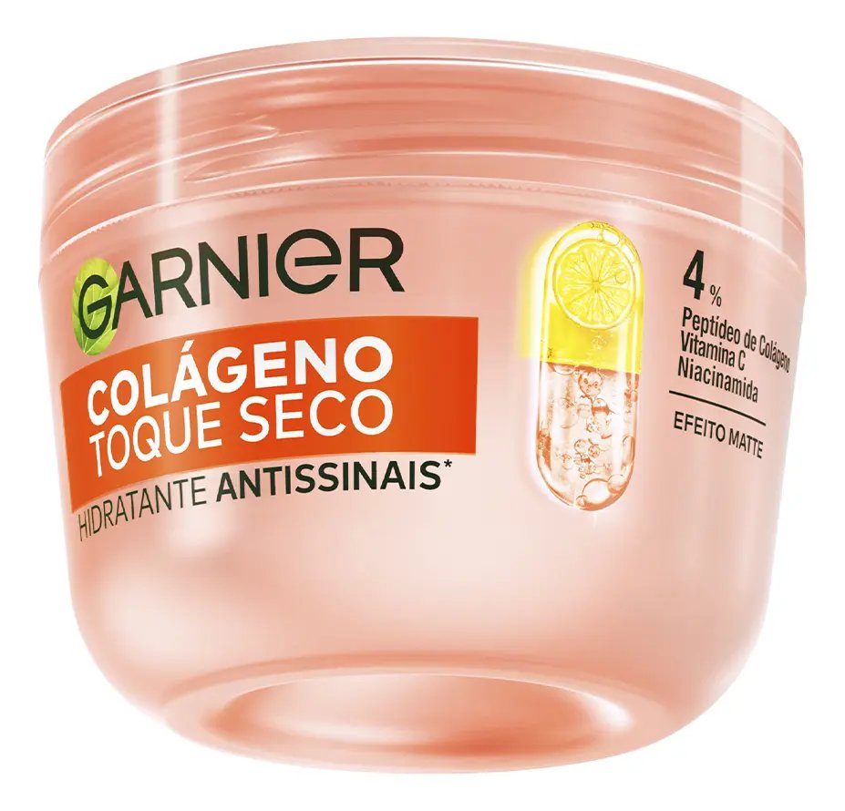 Hidratante Facial Antissinais Com Colágeno, Niacinamida E Vitamina C, Aumenta A Firmeza E Elasticidade Da Pele, 48h De Hidratação, Garnier, 85g Mista Dia/noite