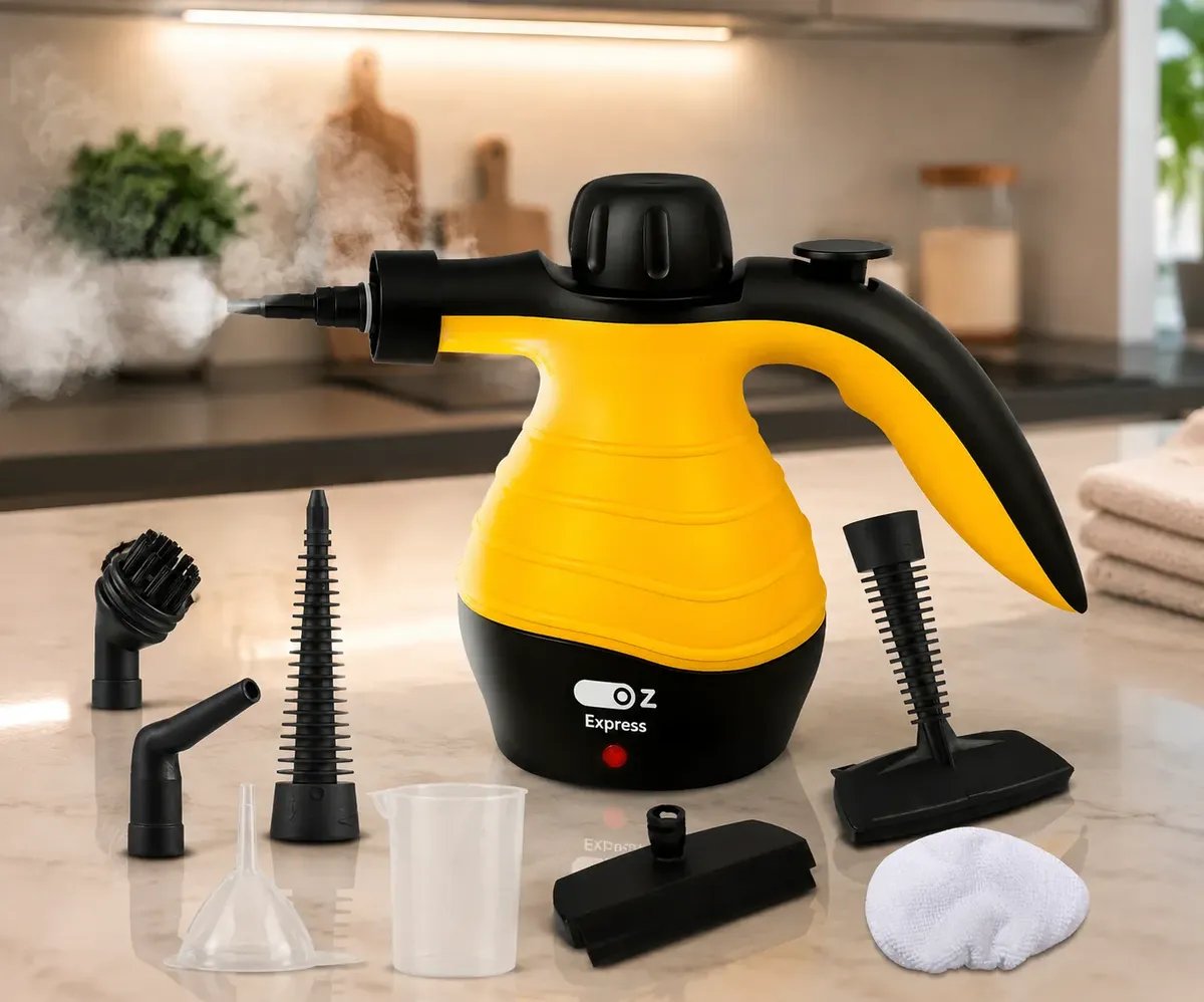 Higienizador Vaporizador 360ml Portátil 900w Com Acessórios Amarelo 220v