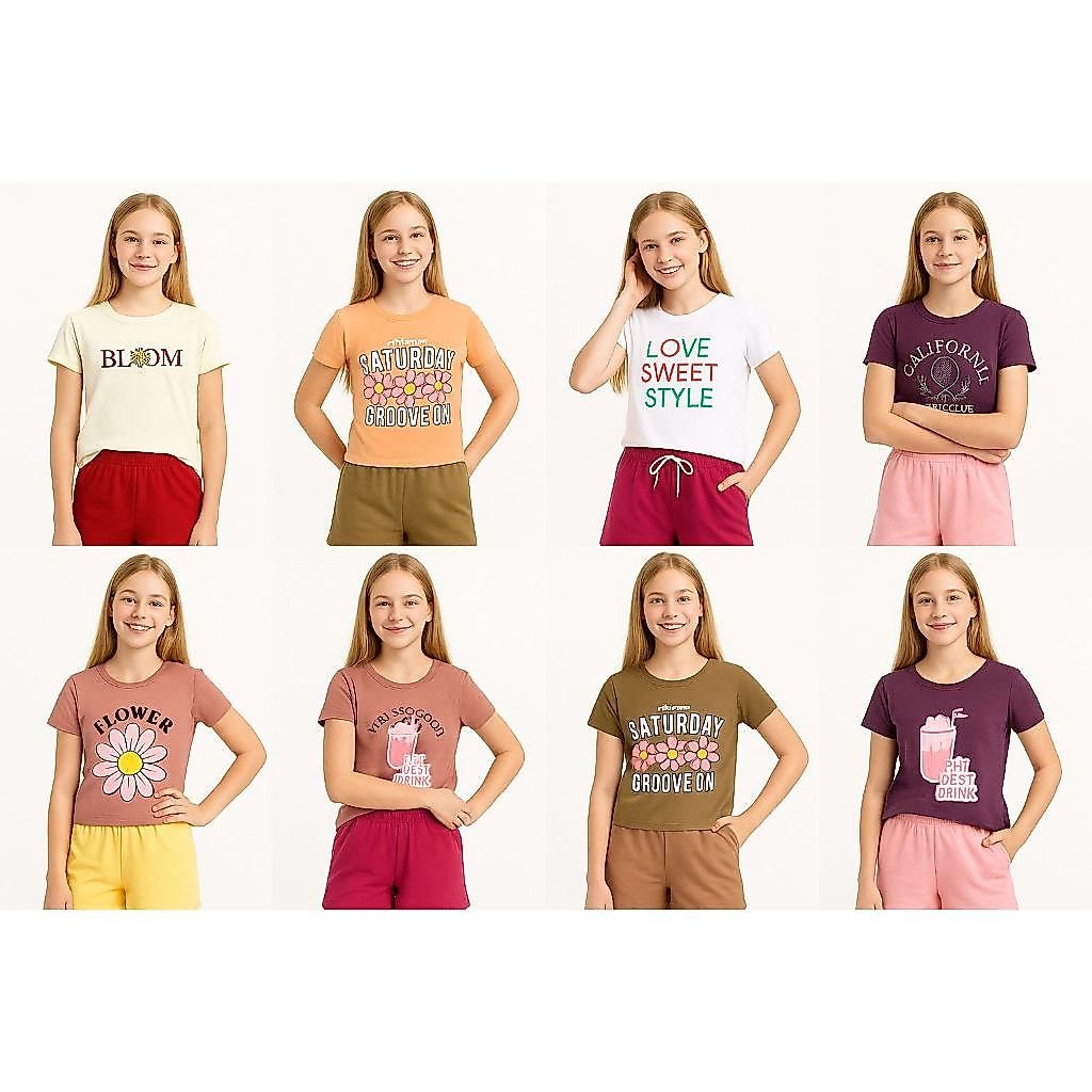 Conjunto Verão Feminino Juvenil – Blusa e Short | Estilo, Conforto e Variedade