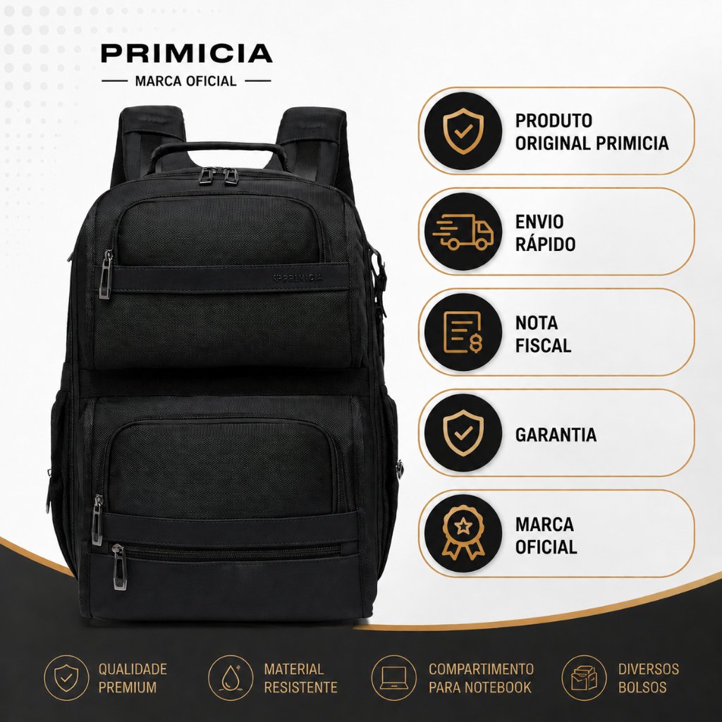 Mochila Primicia Executiva Antifurto: Segurança e Organização para o Dia a Dia Urbano
