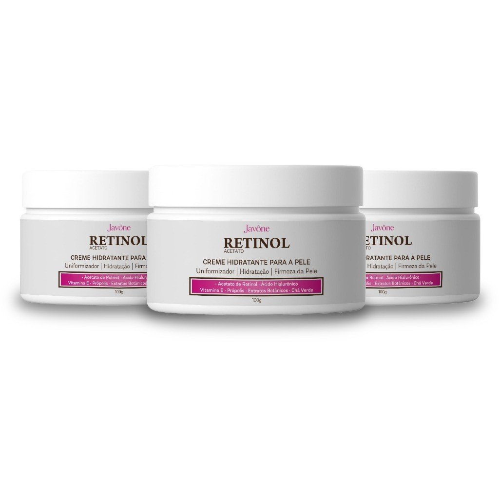 Javóne Retinol Acetato: Firmeza e Nutrição em Análise Técnica Detalhada
