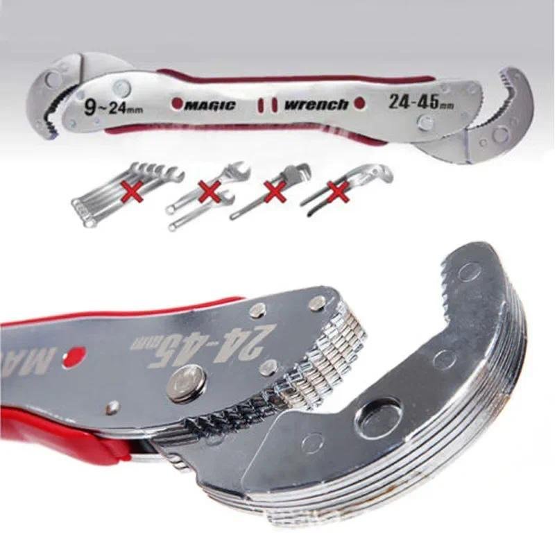 Chave Ajustável Multi Ferramenta 9-45Mm Torque Catraca Soquete Universal Mágica Conjuntos De Chaves Reparação Ferramenta
