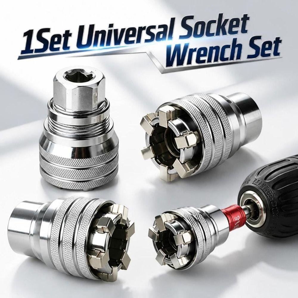Conjunto de Soquete Universal Mágico Ajustável 10-19mm