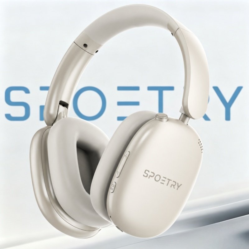 Fone de Ouvido Bluetooth 5.3 com ANC e Som Hi-Fi Dobrável