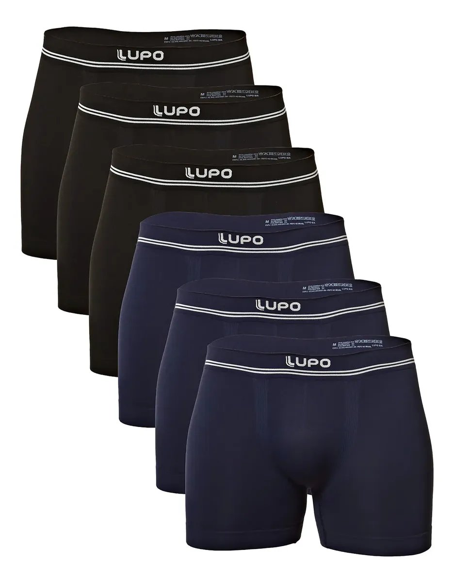 Kit Lupo Boxer Sem Costura: Engenharia Têxtil e Conforto Superior para o Homem Moderno