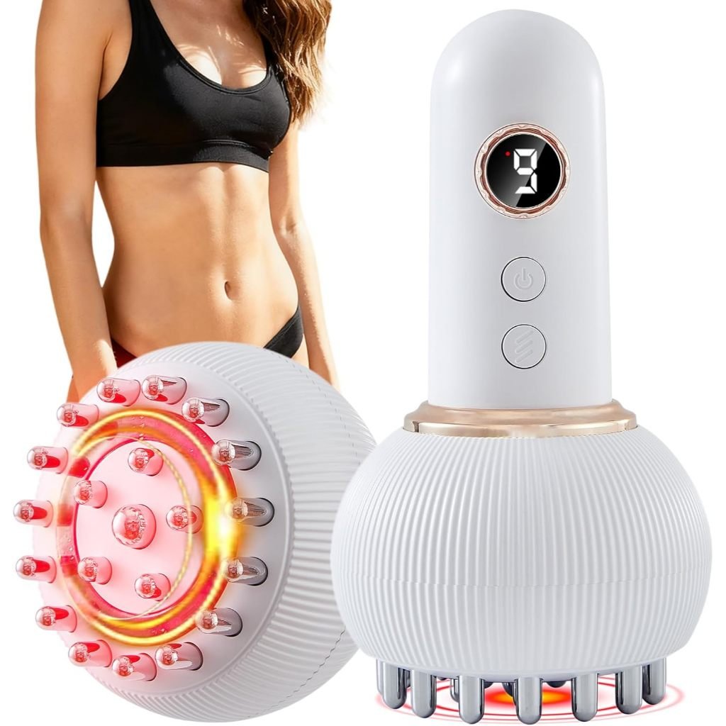 Escova Meridiana Elétrica Massageador Corporal com Aquecimento e LED