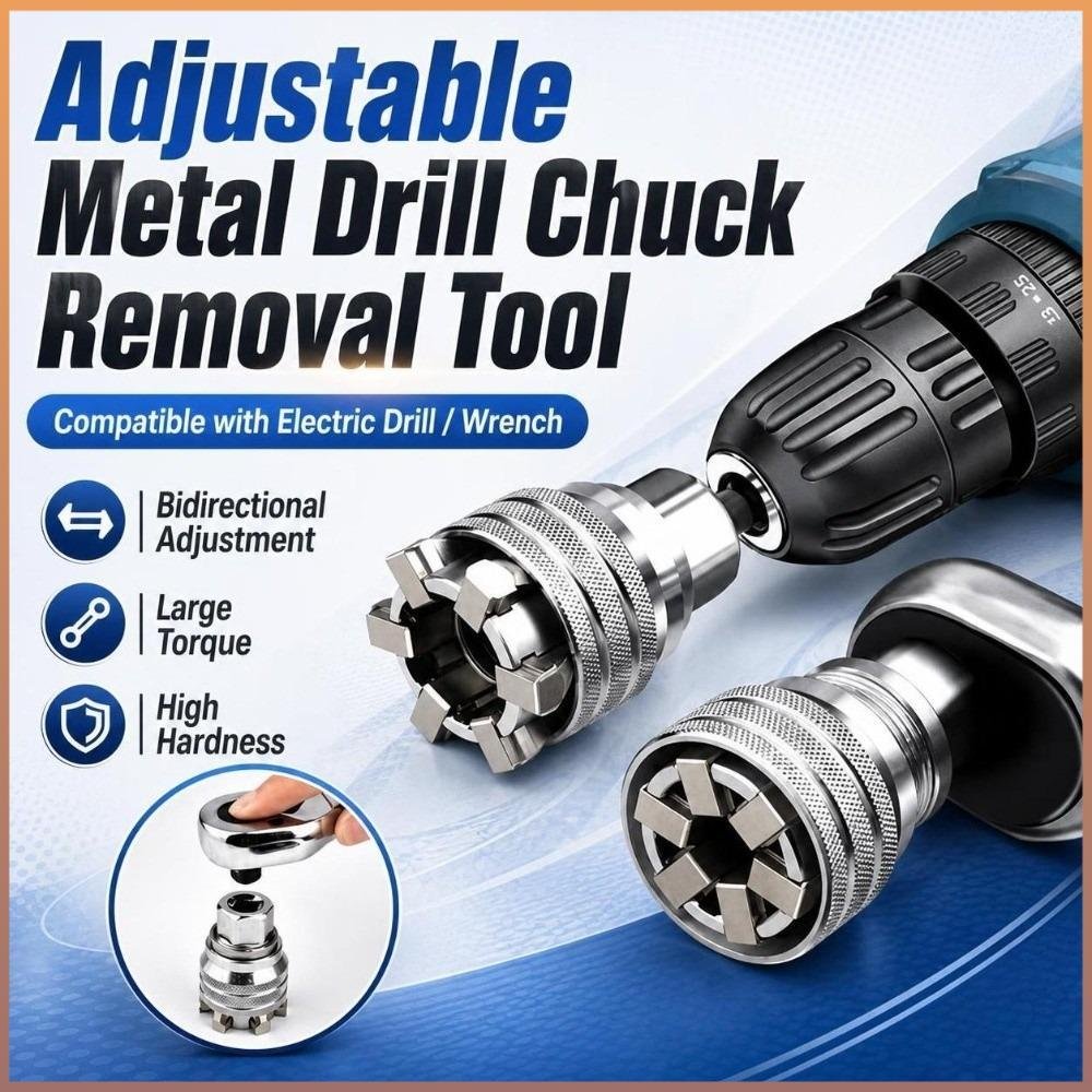1 Conjunto De Chave De Soquete Universal , Barra De 3/8 Polegadas , Mágico Ajustável De 10-19mm , Adaptador De Broca Elé