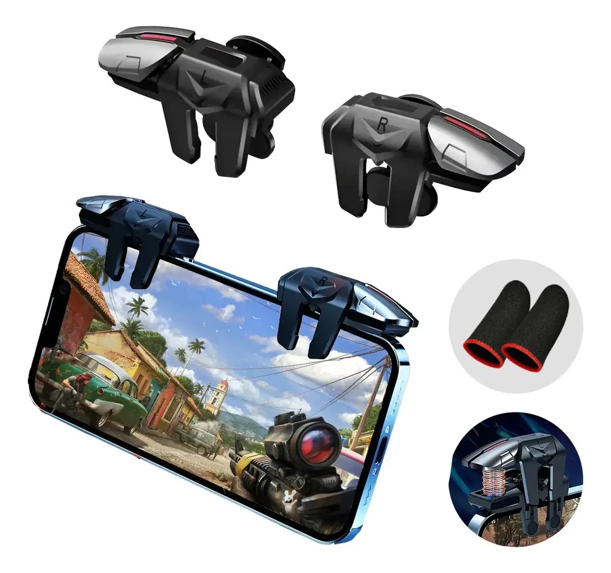 Precisão Tátil no Bolso: Análise do Kit Gatilho L1/R1 PUBG para Celular