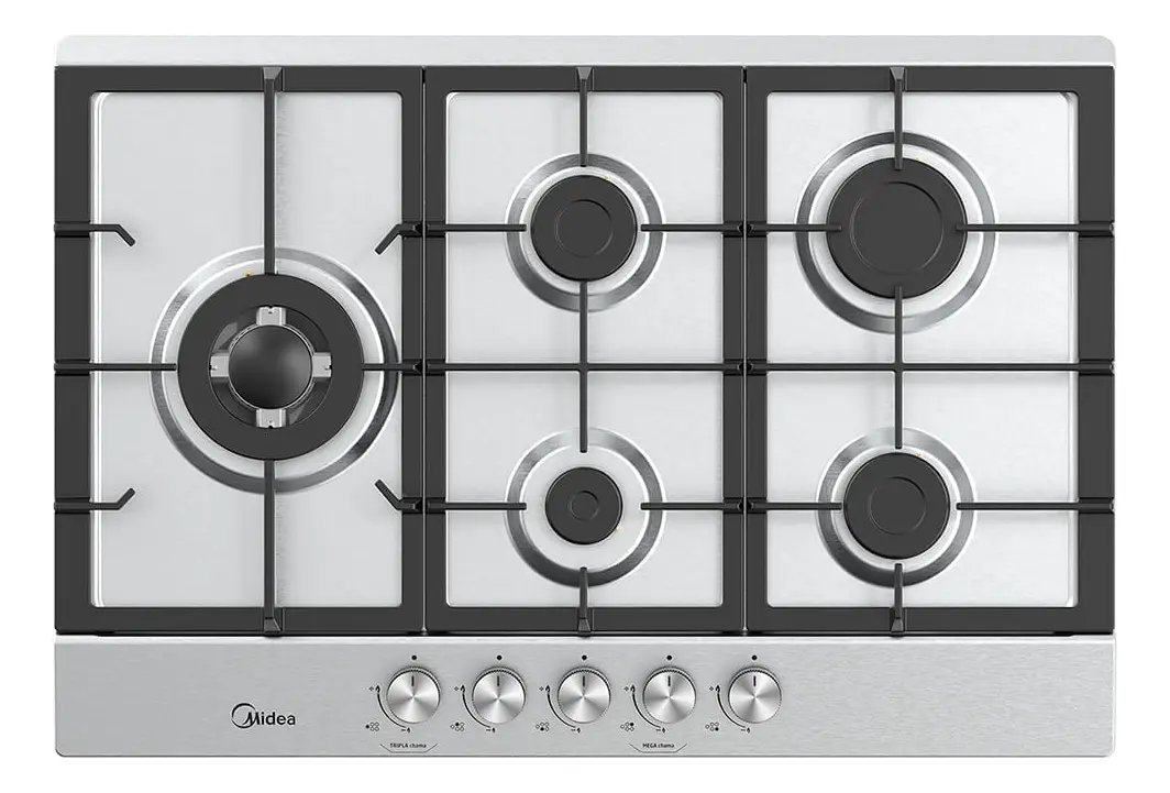 Cooktop Midea CYB5B 5 Bocas Inox