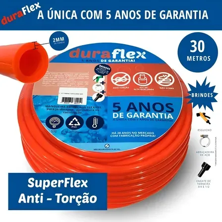 Mangueira de Jardim 30mts Duraflex: Ultra Resistente e AntiDobra com 57% OFF! Vale a Pena?