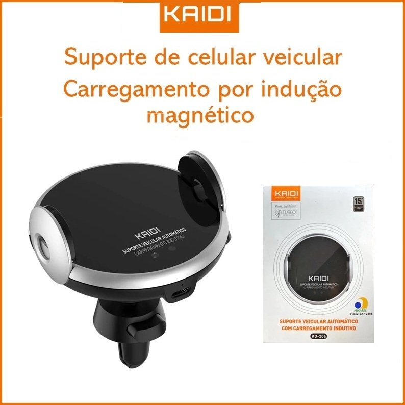Kaidi Kd-206: O Suporte Veicular 15W Que Une Carga Rápida e Segurança