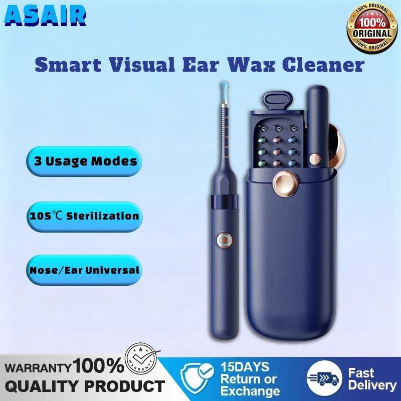 Limpador De Cera Visual Inteligente ASAIR Com Câmera HD