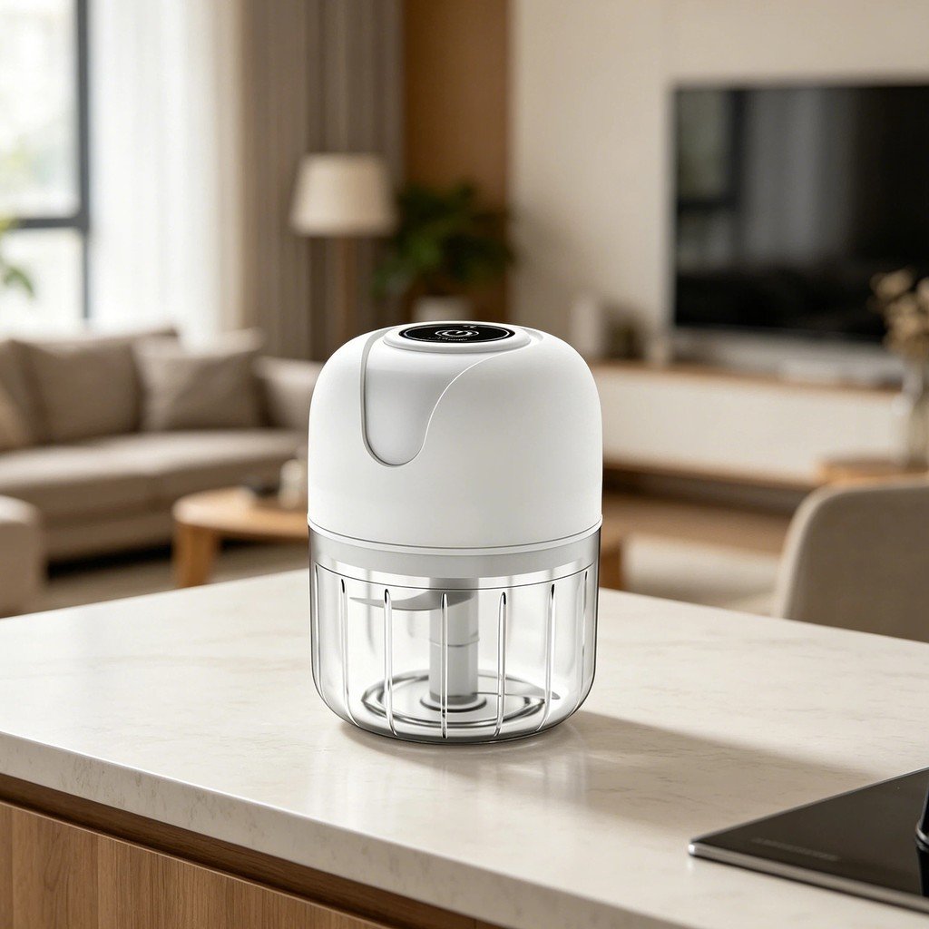 Mini Processador Triturador de Alimentos Elétrico Sem Fio 250ml