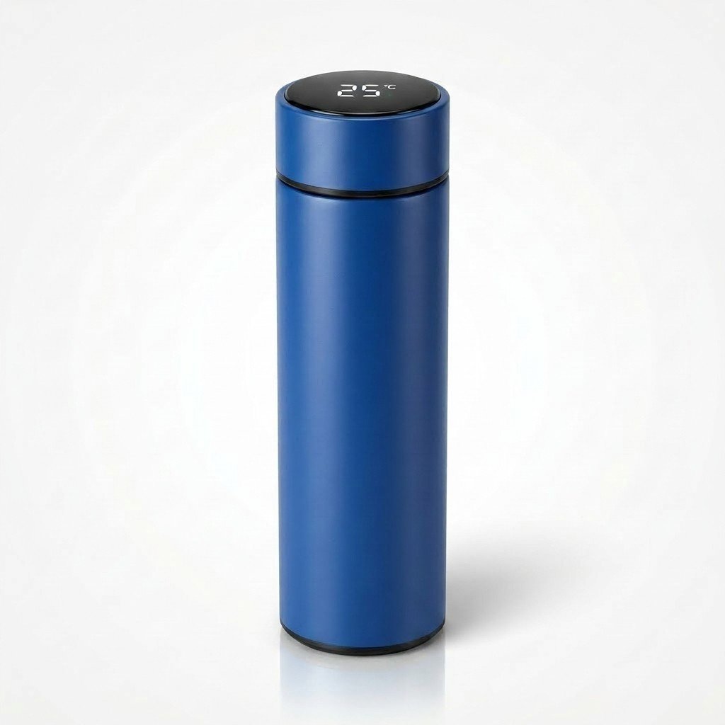 Garrafa Térmica 500ml com Display LED Touch e Sensor de Temperatura