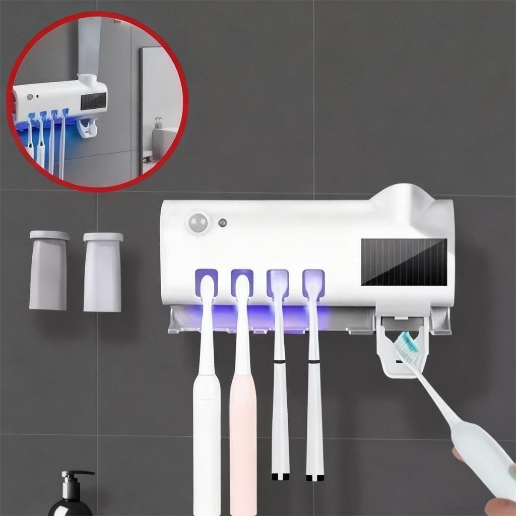 Review Técnico: Porta Escova Inteligente com Dispenser Solar e USB