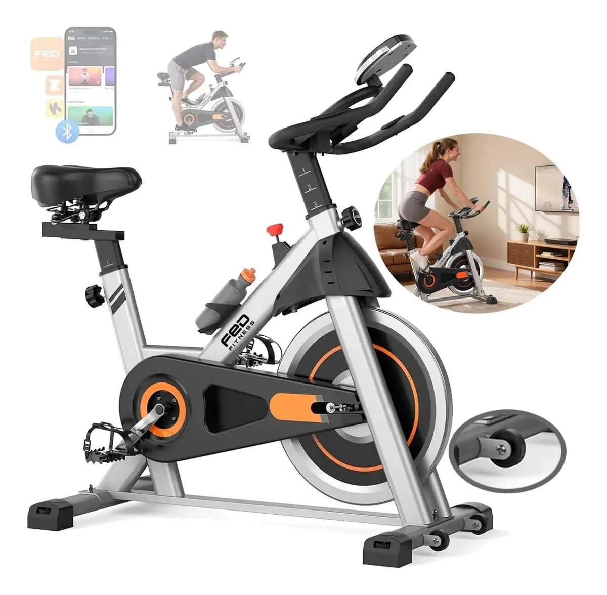 Bicicleta Ergometrica Bike Spinning Inércia 11kg 002