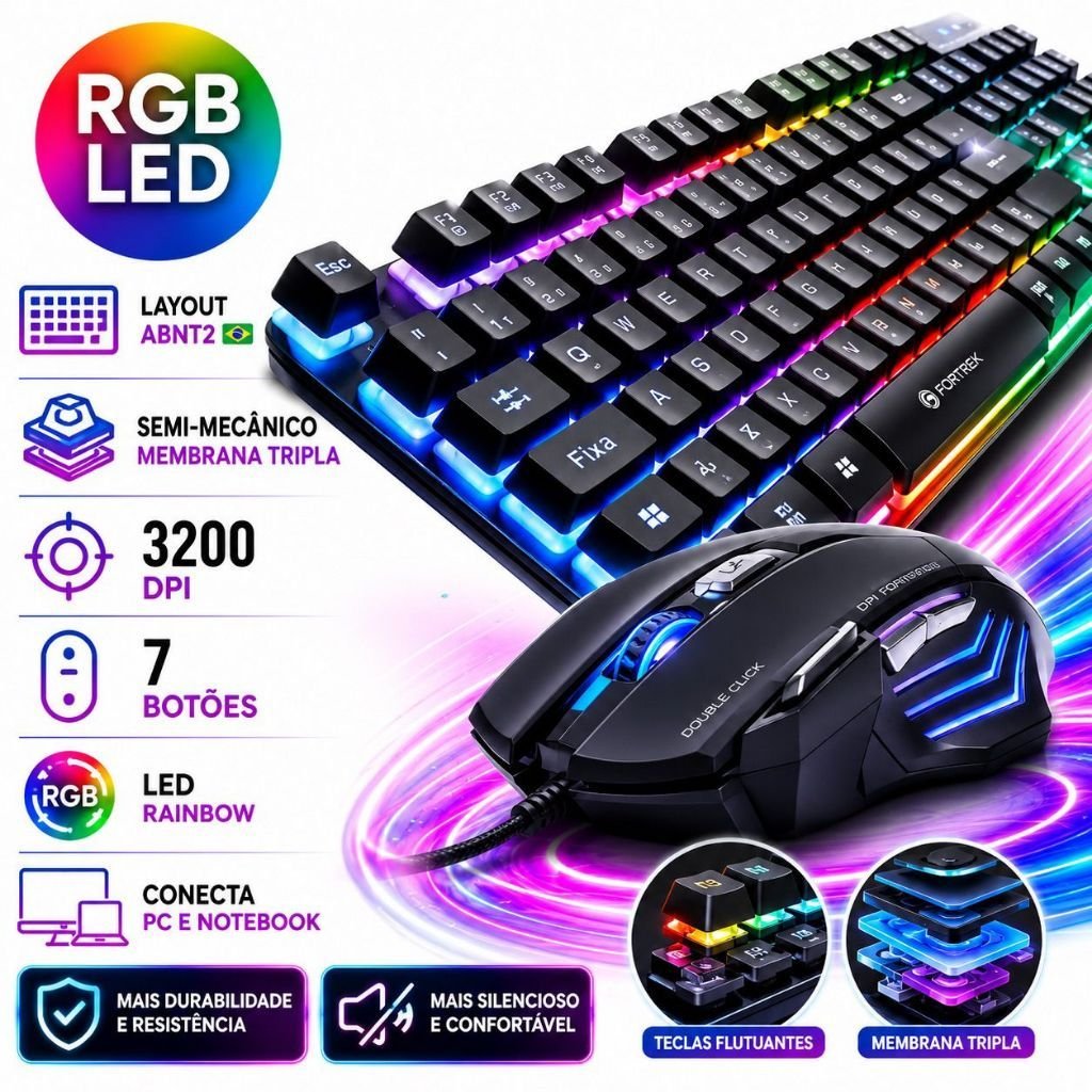 Kit Gamer Essencial: Desempenho Acessível para PC e PS4