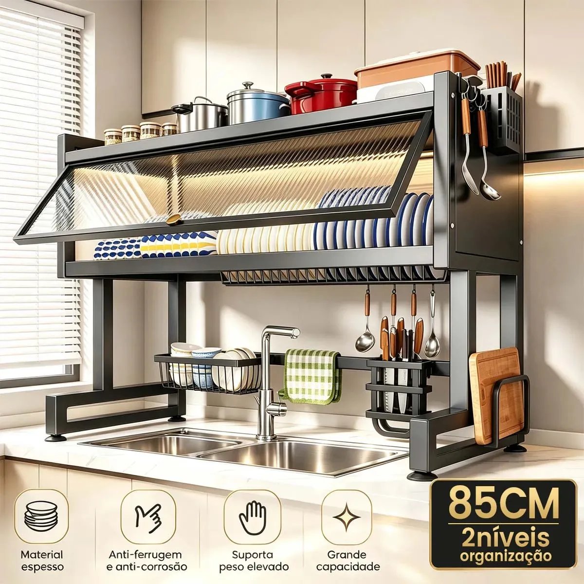 Aweshine Inox Suspenso: A Solução Vertical Definitiva para Pias Modernas