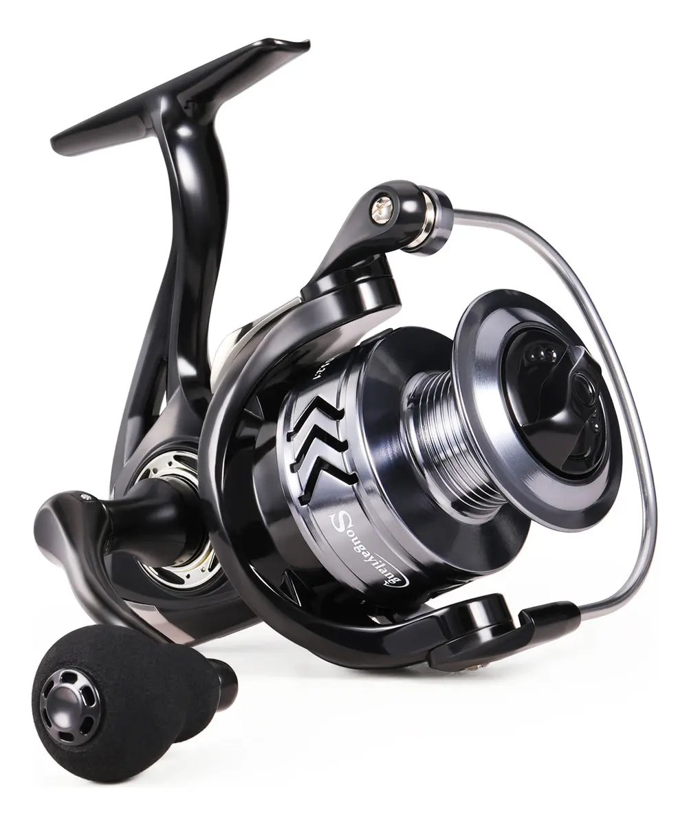 Molinete De Pesca Sougayilang Premium Alumínio Carrete Drag 12 Kg Cor Preto 1000