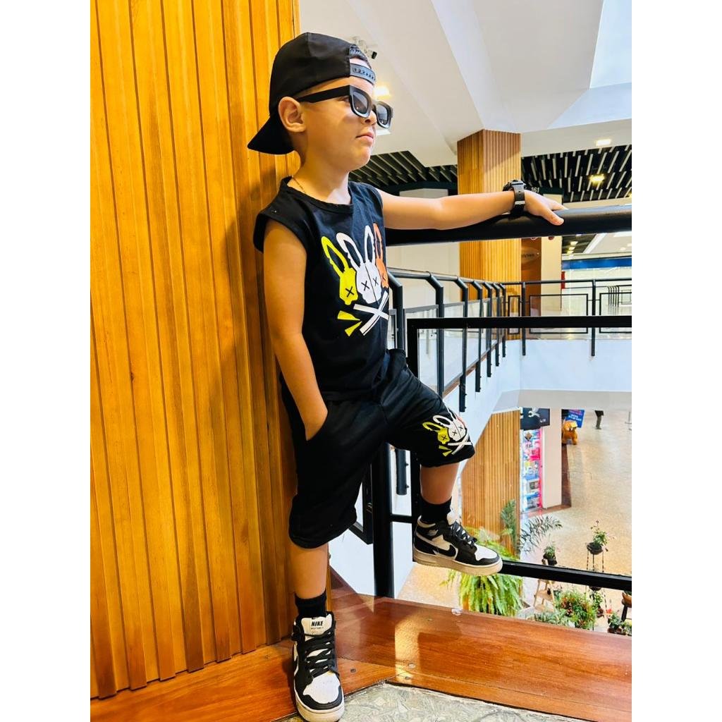 Conjunto Infantil Juvenil Verão Camisa e Bermuda 2 a 12 Anos