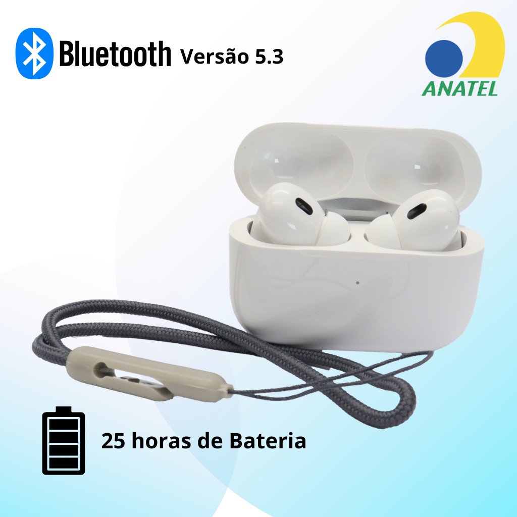 Fone de Ouvido Sem Fio Kimaster TWS 25 Horas de Bateria