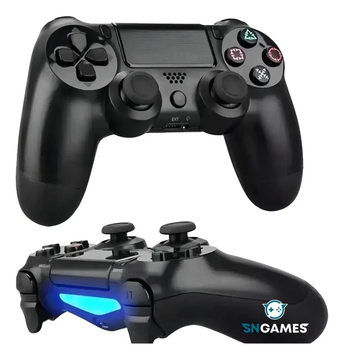 Controle Sem Fio Bluetooth para PS4, PC, TV e Celular Preto