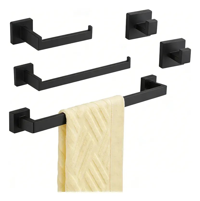 Kit Dreamway Preto Fosco: Análise Técnica de Acessórios em Aço Inoxidável para Banheiros Modernos
