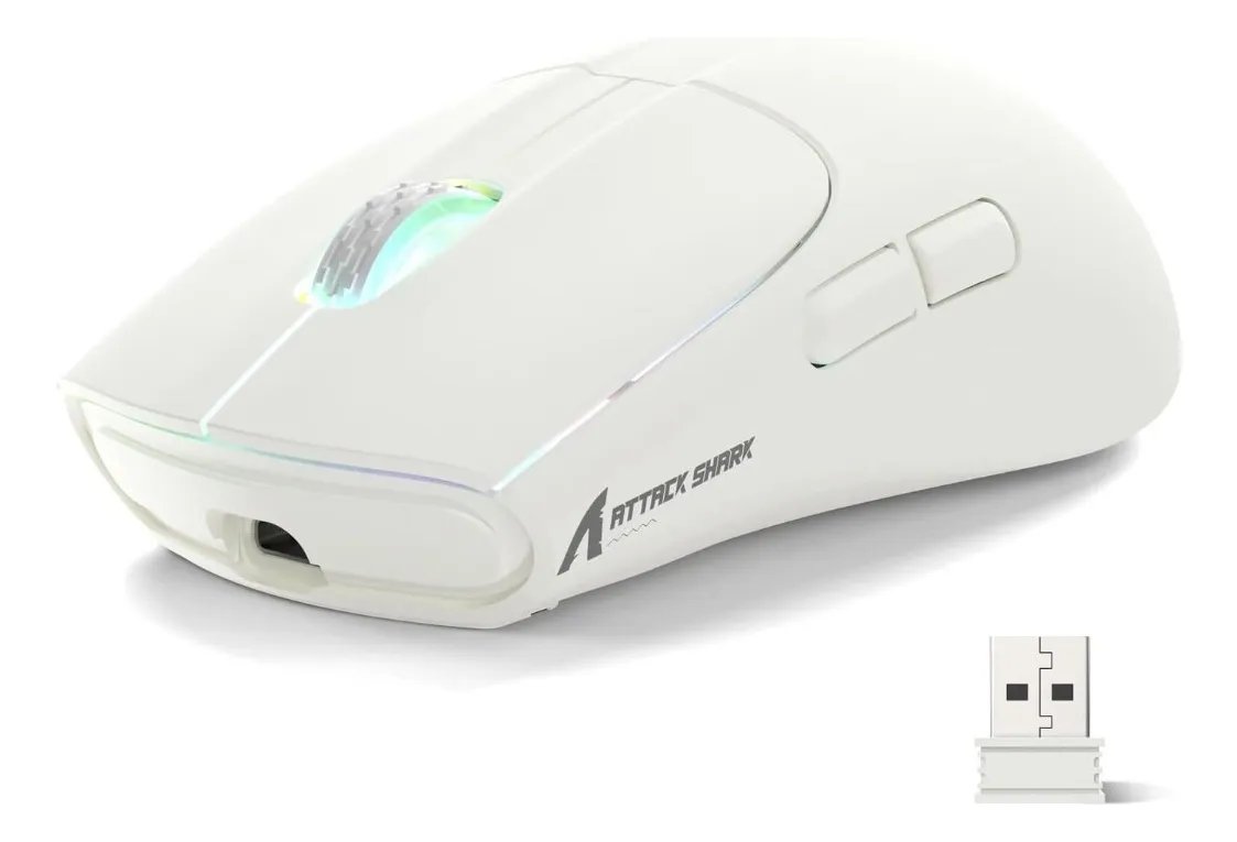 Attack Shark X5 RGB: O Mouse Gamer Sem Fio Branco que Desafia o Preço?