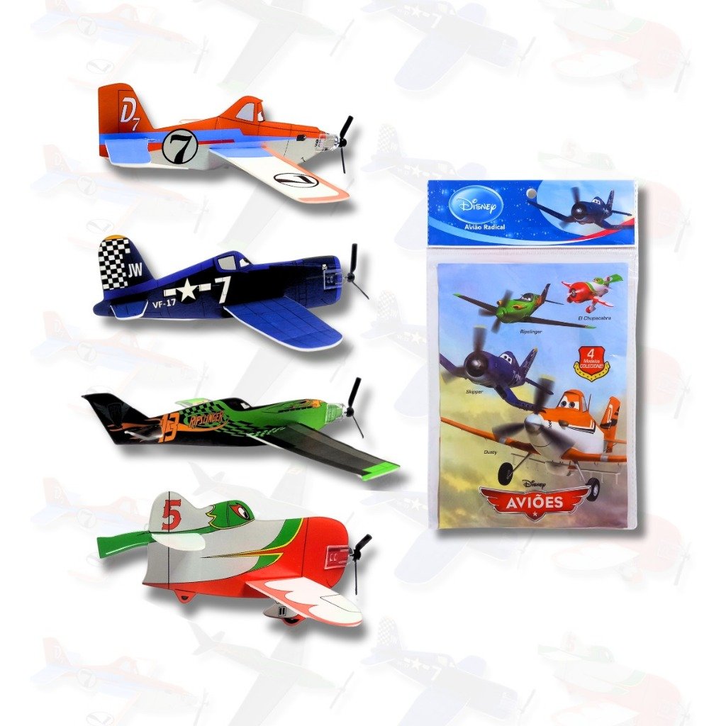 Kit 20 Planadores Avião de Brinquedo Infantil para Lembrancinha
