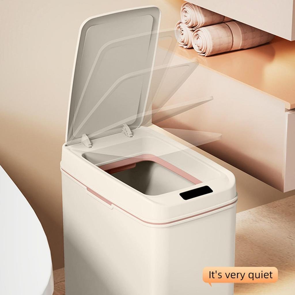 Lixeira Inteligente com Sensor: Higiene e Design Slim para Ambientes Modernos