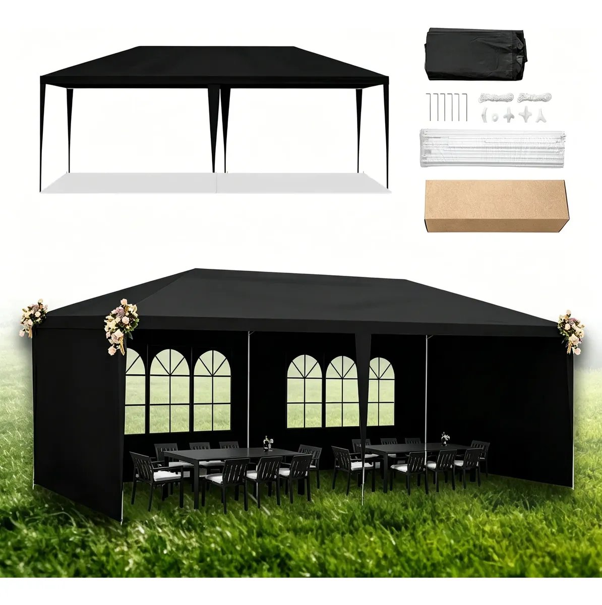Review Técnico: Tenda Gazebo Azul Polietileno 3x6m Desmontável para Camping