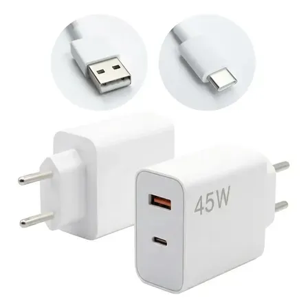 Carregador Turbo 45W USB-C: Potência e Versatilidade com 32% OFF – Vale a Pena?