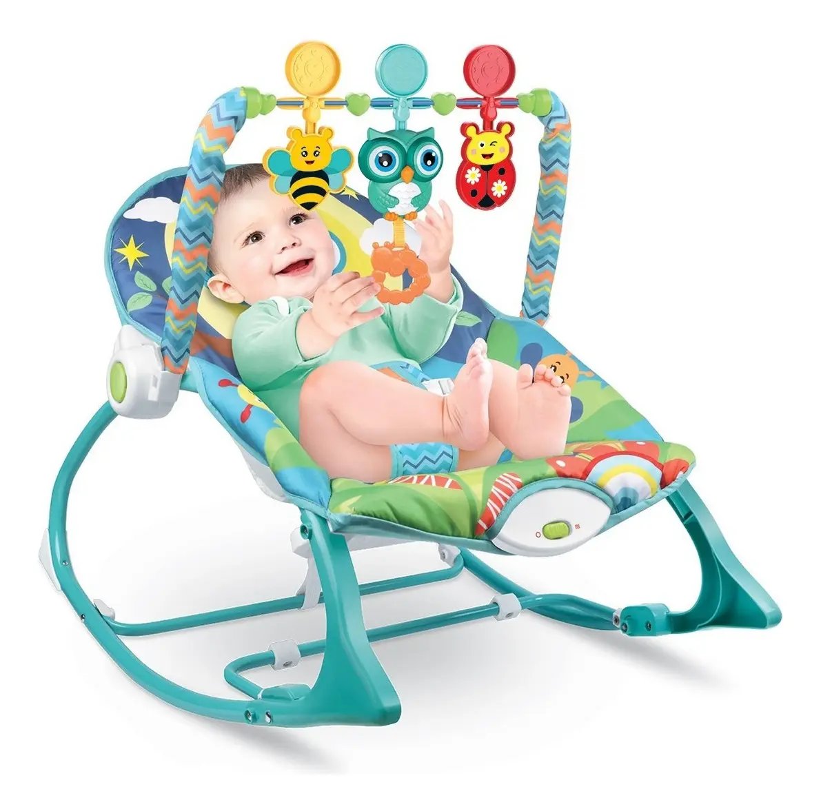 Cadeira de Descanso e Balanço Funtime 18kg Coruja Maxi Baby