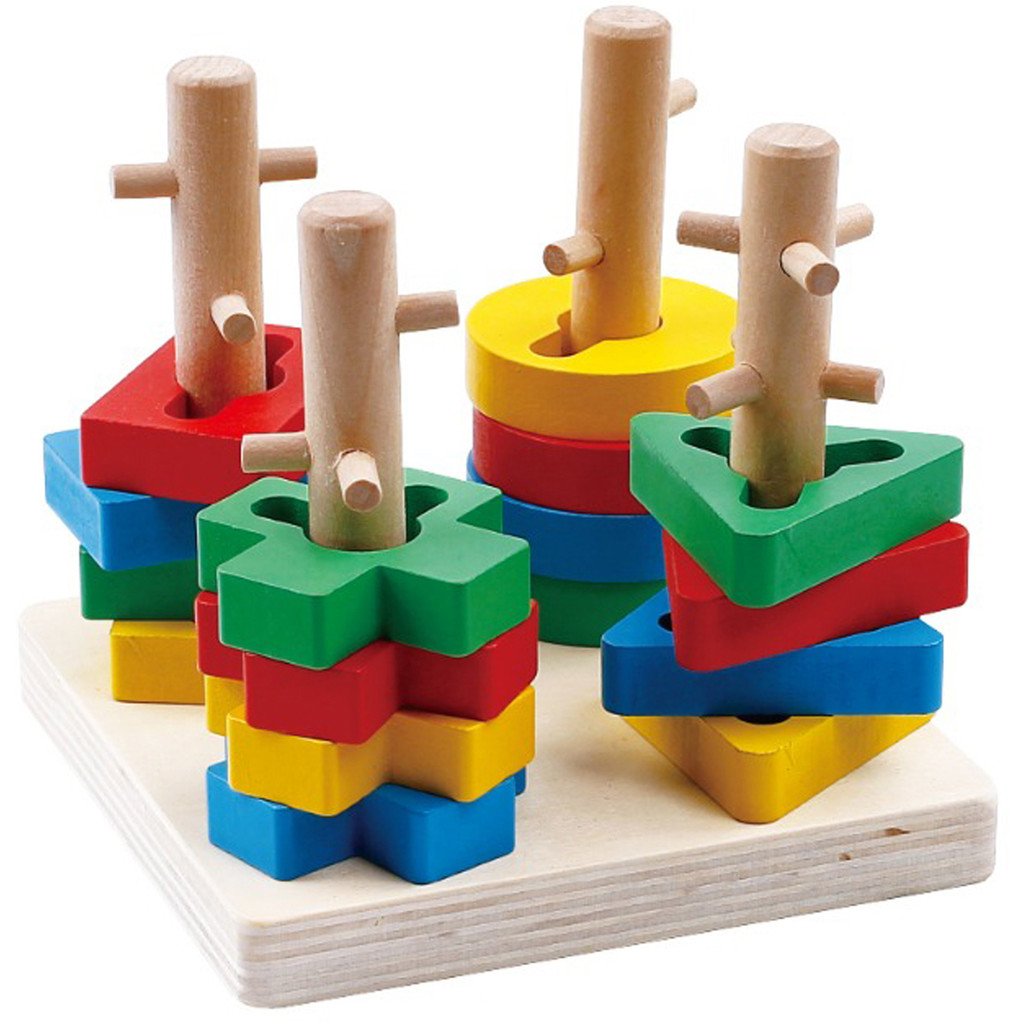 Brinquedo Educativo Desafio Das Formas Inteligentes Formas Geometricas Madeira Montessori Kizumba