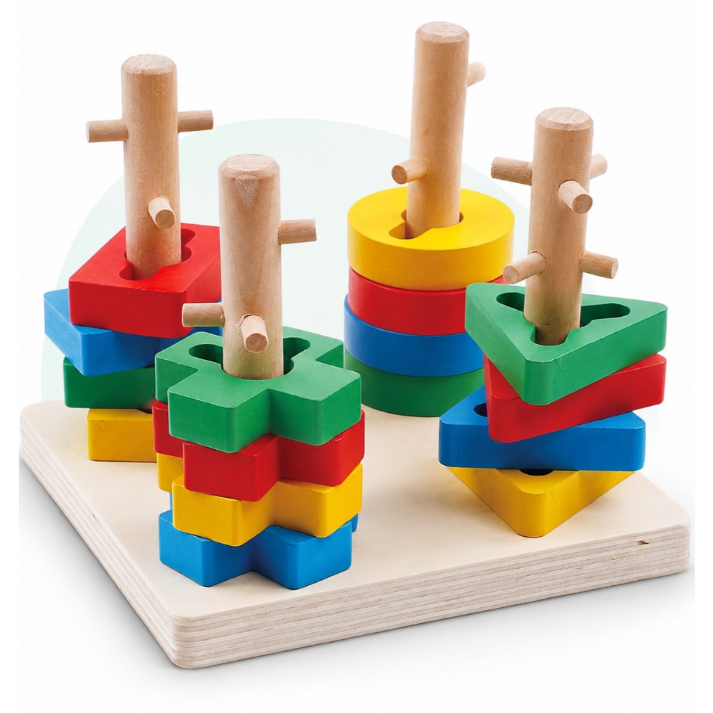 Desafio das Formas Inteligentes Montessori Kizumba