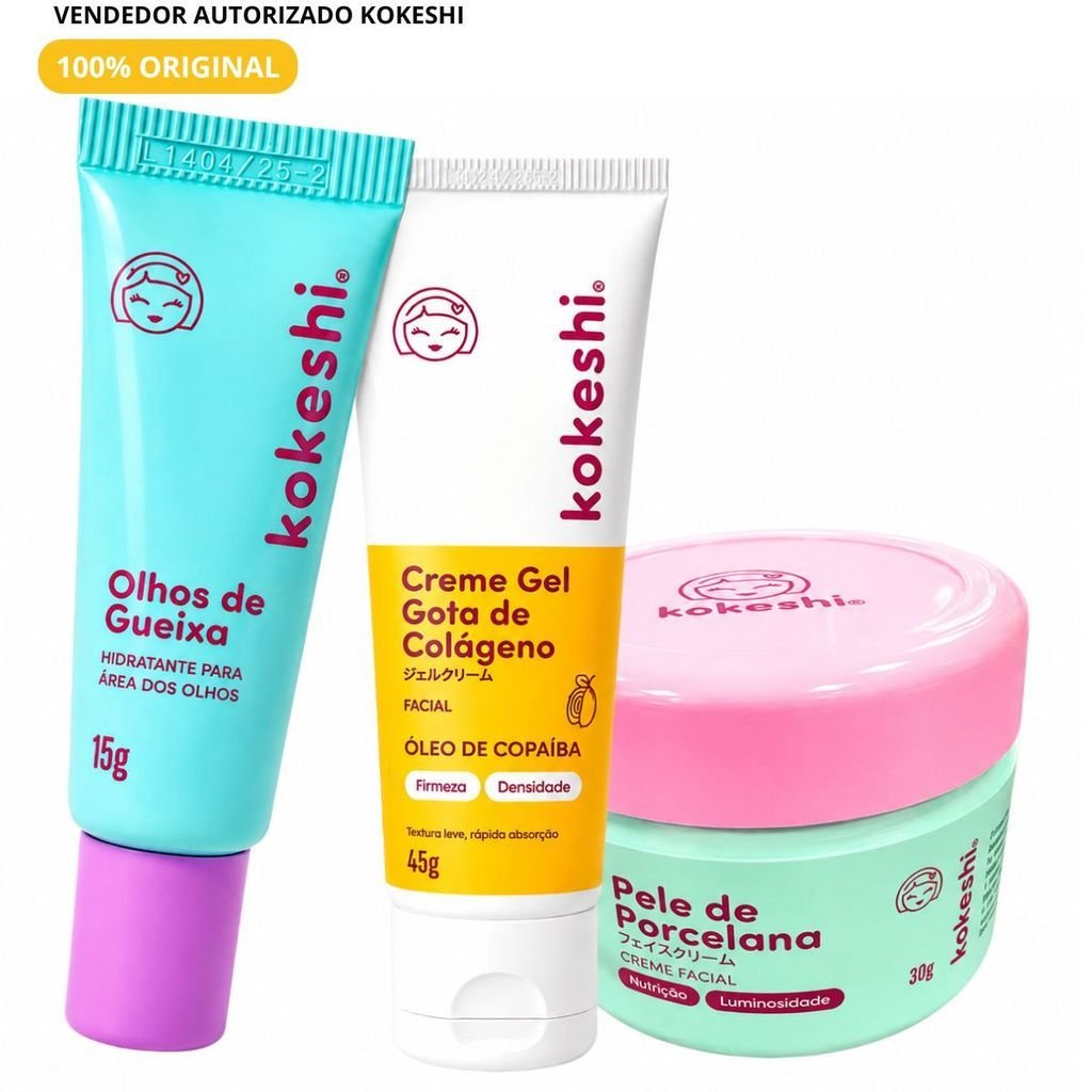 Review Técnico: Kit Facial Kokeshi 3 Passos Entrega Hidratação Profunda e Firmeza