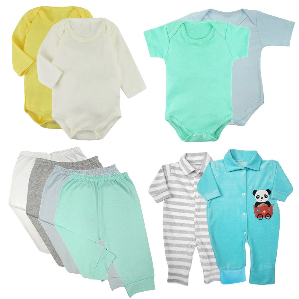 Kit Roupinhas de Bebê Plush 10 Peças: Conforto Térmico e Praticidade em um Pacote Econômico