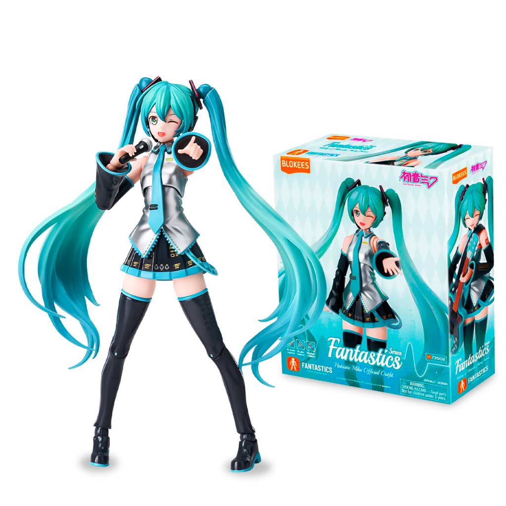 Blokees Boneco Hatsune Miku Fantastics Figura de Ação Articulada