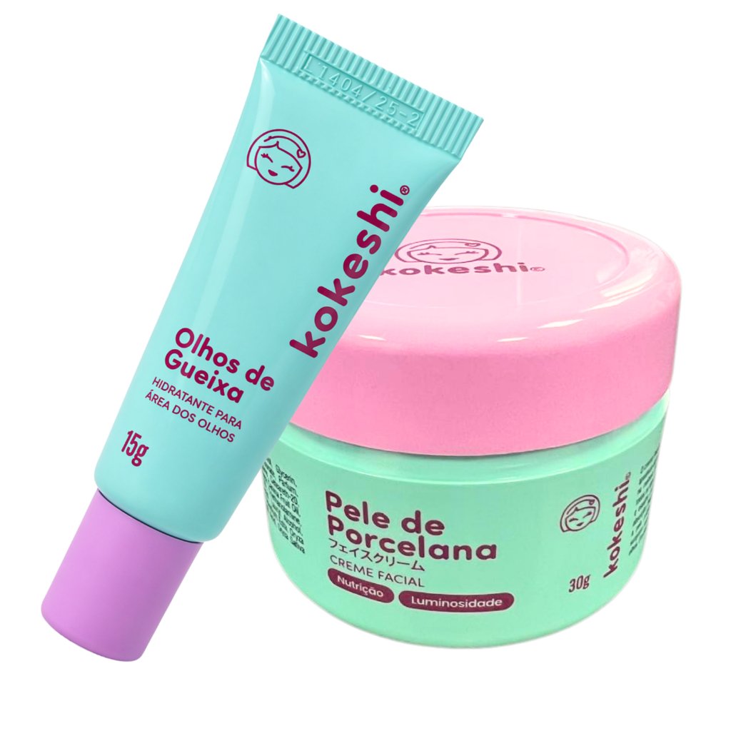 Kit Dupla Renovadores Faciais Kokeshi Pele Porcelana