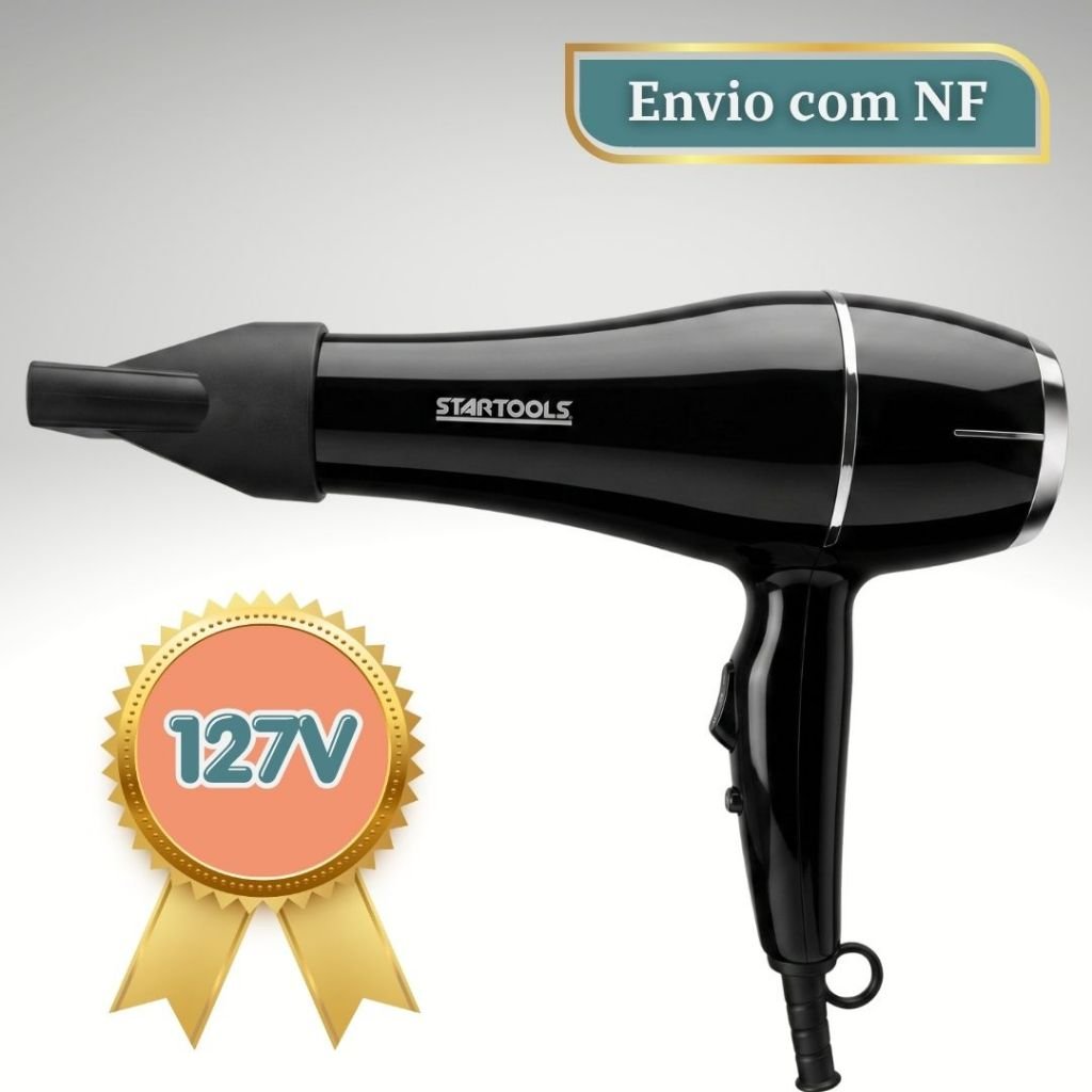Secador Profissional 1800W Turbo com Jato Frio