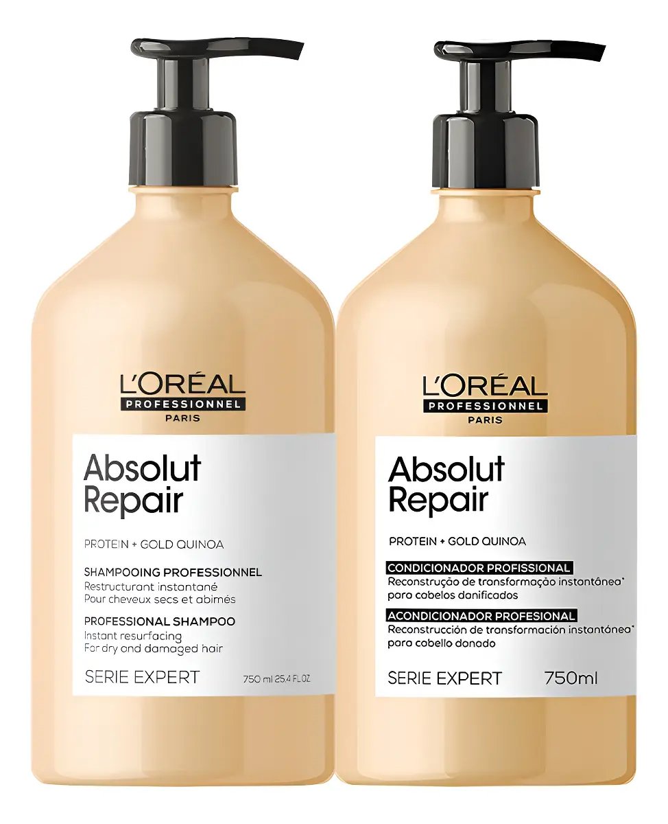 Análise Completa: Kit L'Oréal Absolut Repair Gold Duo – O Resgate Dourado para Cabelos Danificados
