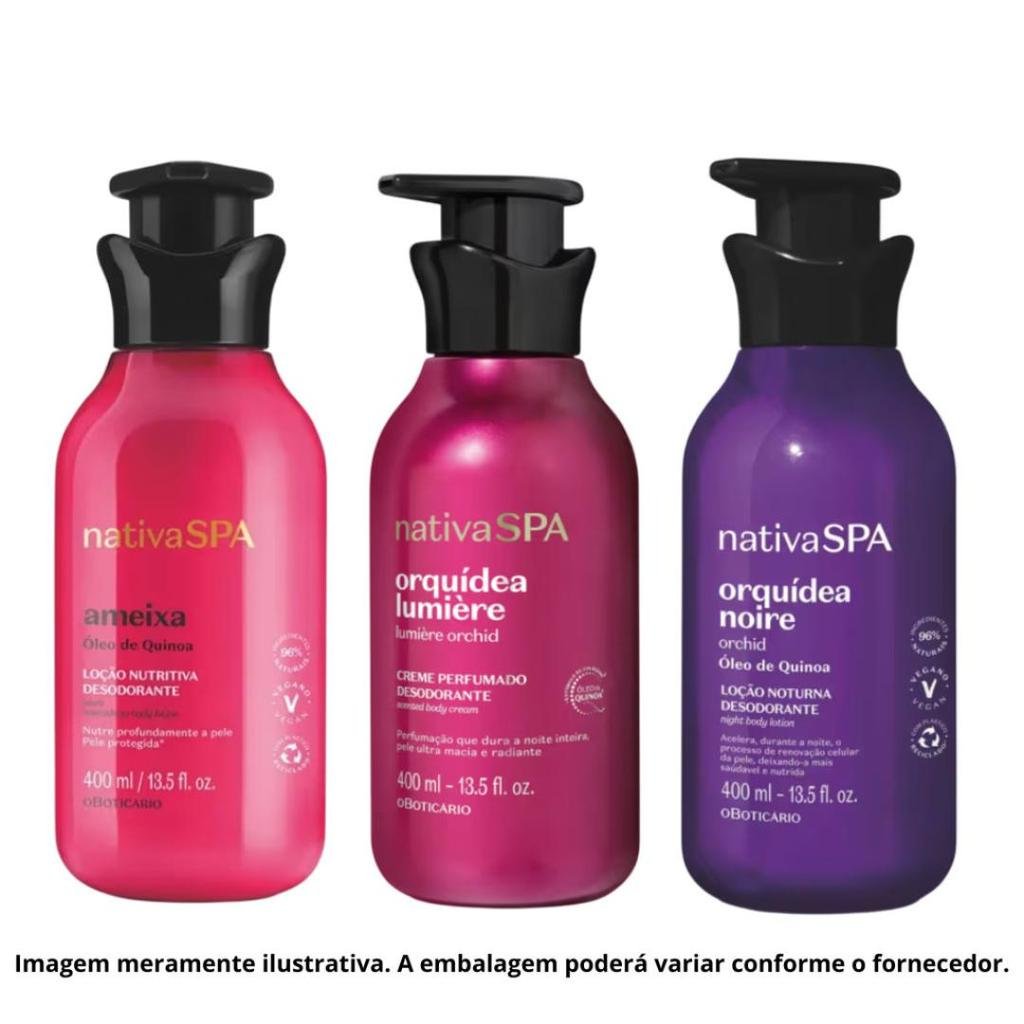 Kit Nativa Spa Hidratantes 3 Unidades 400ml