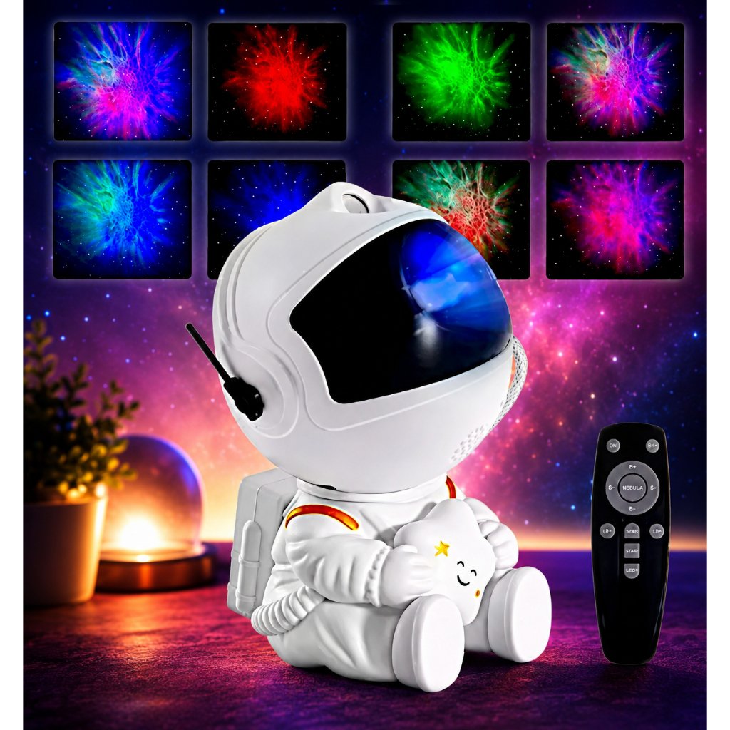Review Técnico: Mini Projetor Astronauta Galáxia LED