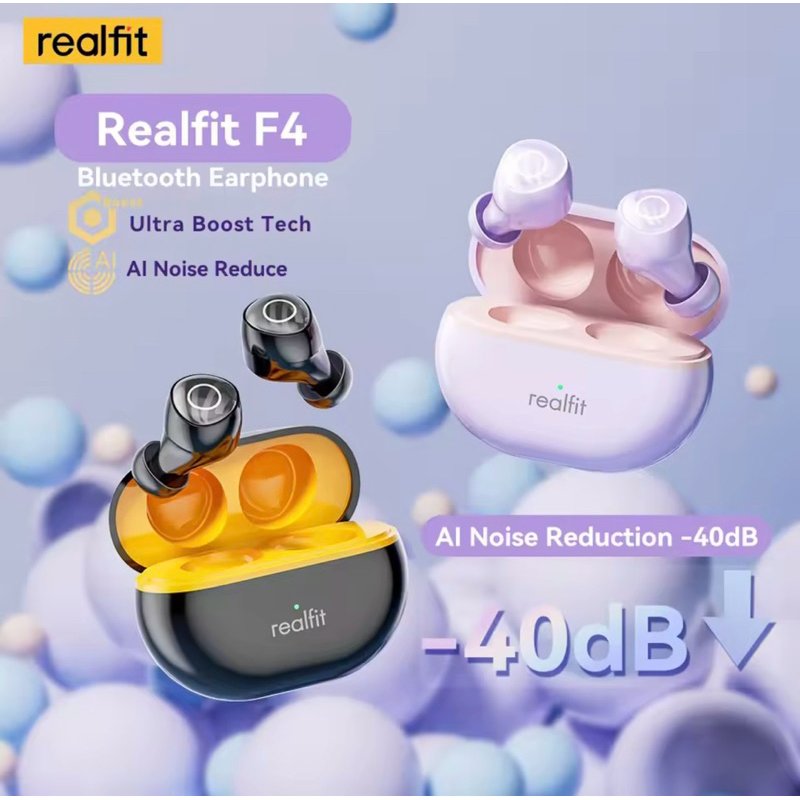 Fone Bluetooth Realfit F4 ANC com Cancelamento de Ruído