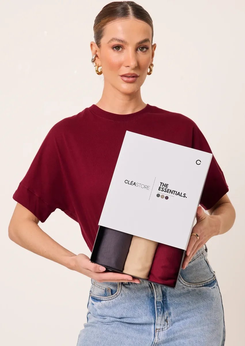 Kit 3 T-Shirts Oversized Intense Cléa Store
