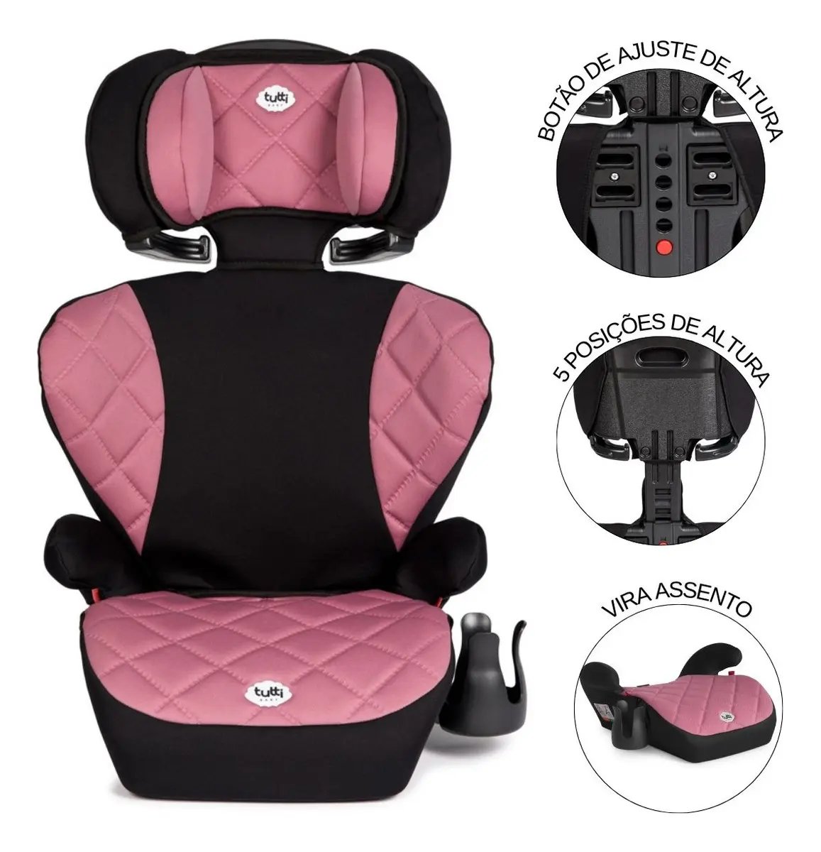Cadeira Tutti Baby Booster Triton II Rosa